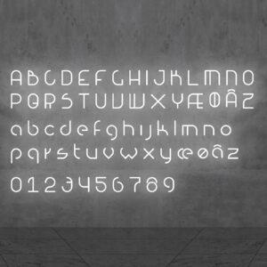 Artemide Alphabet of Light malé písmeno na stenu y