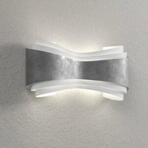 Ionica - nástenné svietidlo LED so strieborným listom