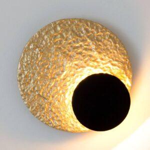 Nástenné LED svietidlo Infinity v zlatej Ø 26 cm