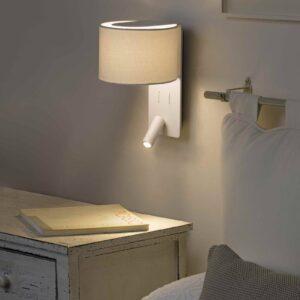 Nástenné svetlo Fold s LED lampu na čítanie