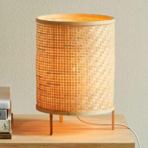 Stolná lampa Trinidad z prírodného bambusu