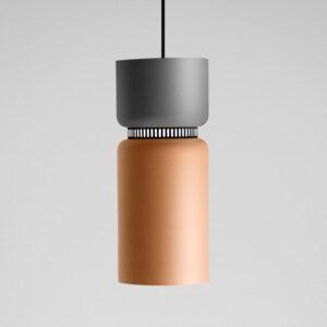 Závesné LED Aspen S sivo-mangová 17 cm