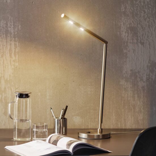 Nadčasová LED lampa na písací stôl Glance