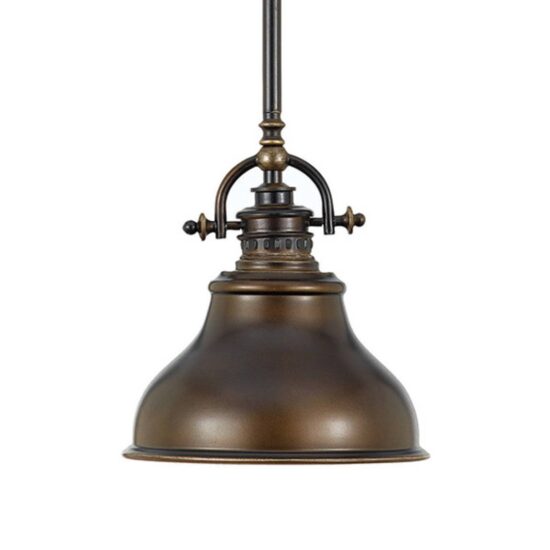 Závesná lampa Emery priemyselný štýl bronz Ø 20