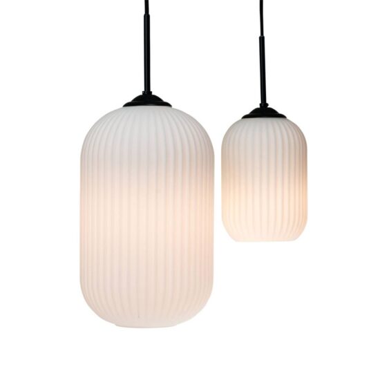 Dyberg Larsen Riflet sklenená závesná lampa