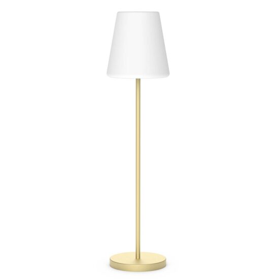 Solárna stojacia lampa Newgarden Lola Slim 180 mosadz