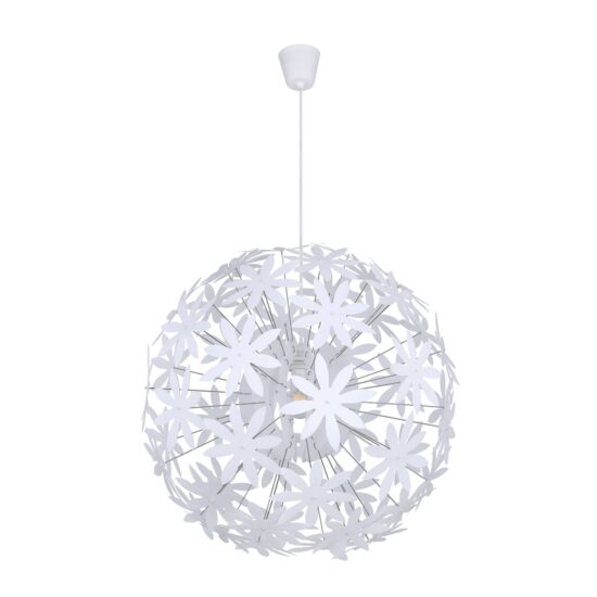 Závesná lampa Stella z plastových kvetov